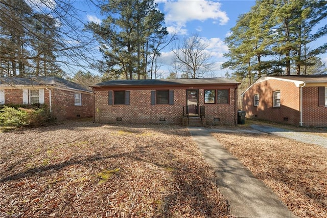 view of ranch-style home