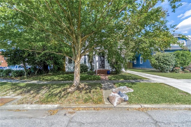 view of obstructed view of property