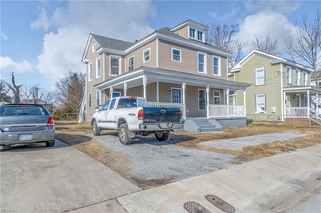 view of front of house featuring a porch