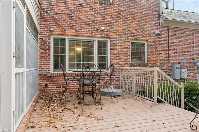 view of wooden terrace