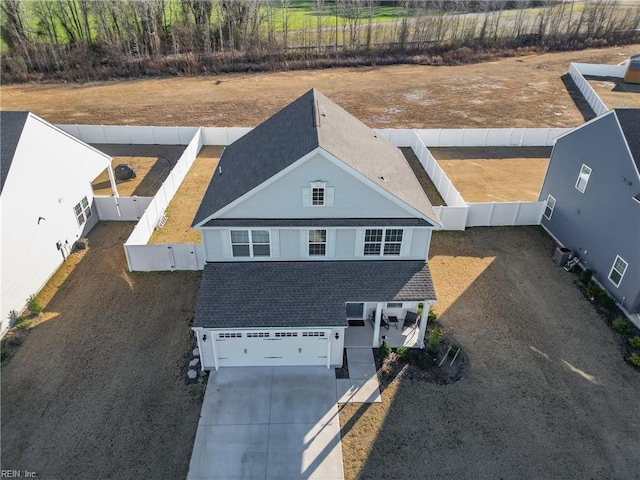 birds eye view of property