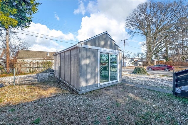 view of outbuilding