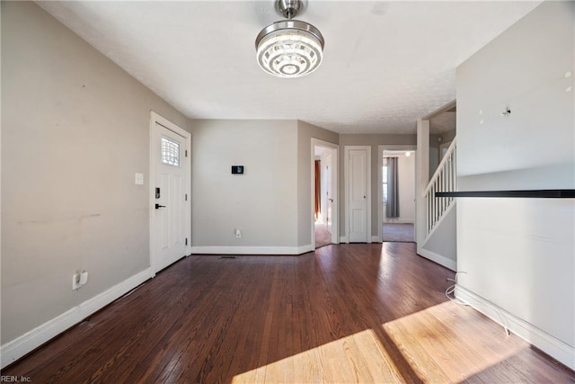 entryway featuring dark hardwood / wood-style floors