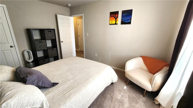 bedroom featuring carpet floors