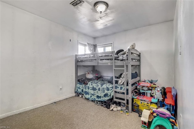 bedroom featuring carpet flooring