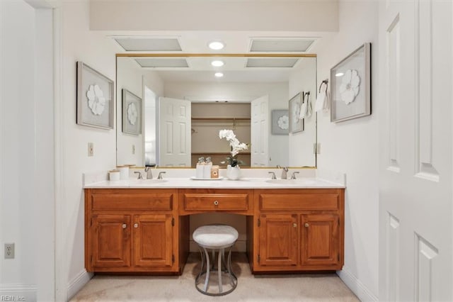 bathroom with vanity