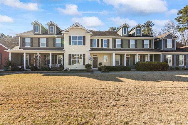 view of front of house with covered porch