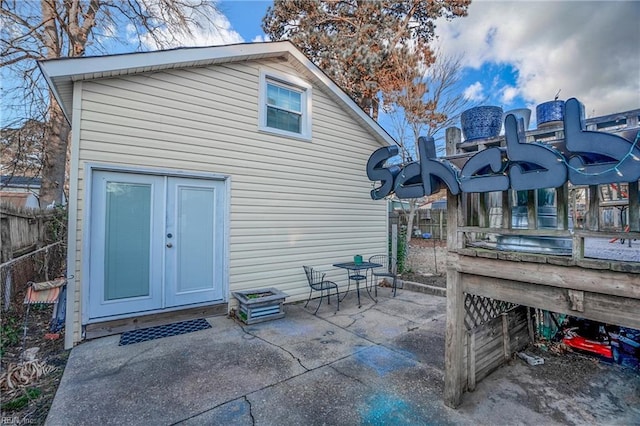 rear view of house featuring a patio area