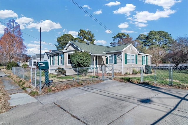 view of bungalow-style home