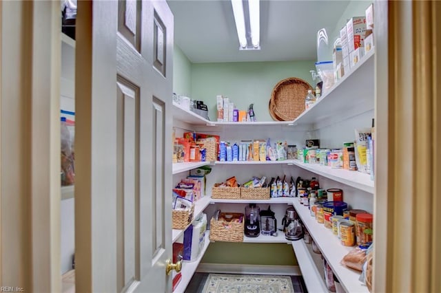 view of pantry