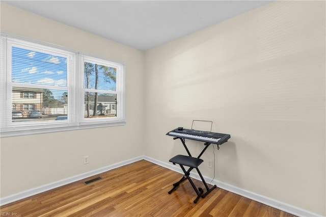 misc room featuring hardwood / wood-style flooring