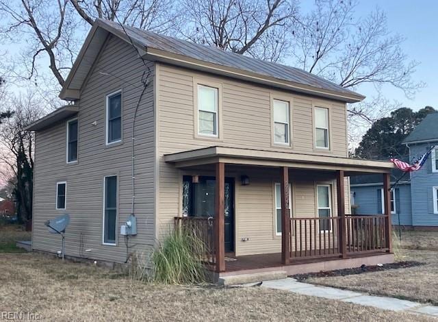 view of front of house with a porch