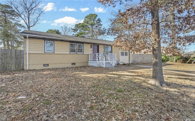 view of front of home