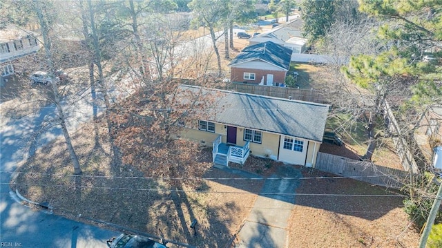 birds eye view of property