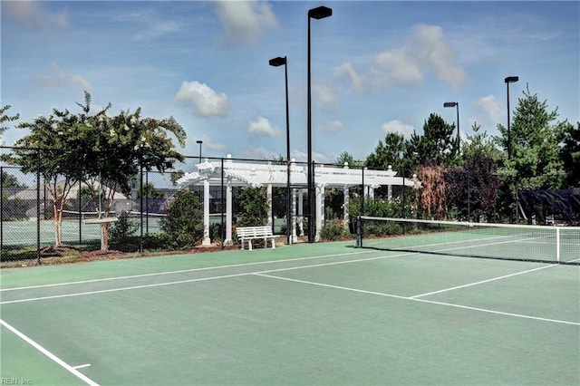 view of tennis court