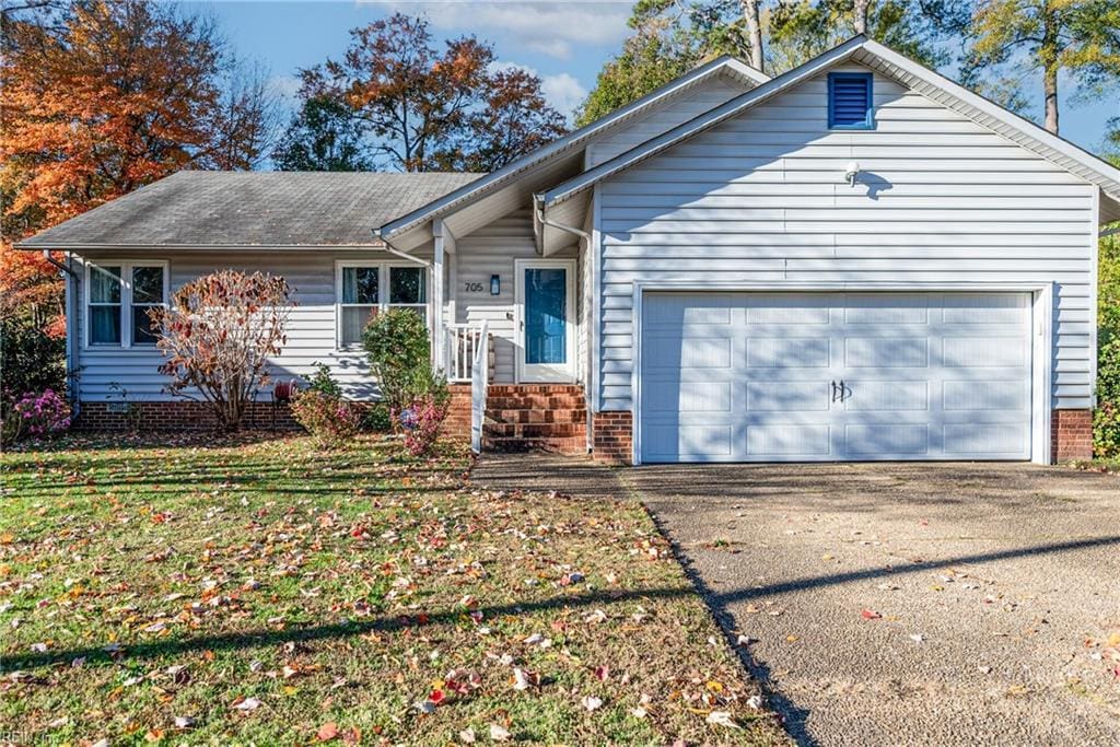 ranch-style house with a garage