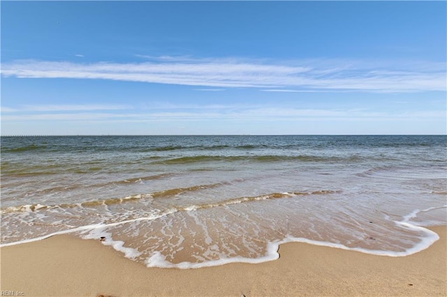 water view with a view of the beach