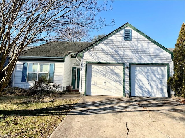 ranch-style house with a garage