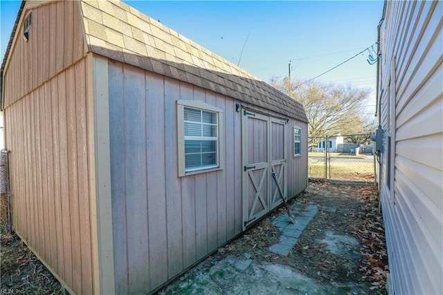 view of outbuilding