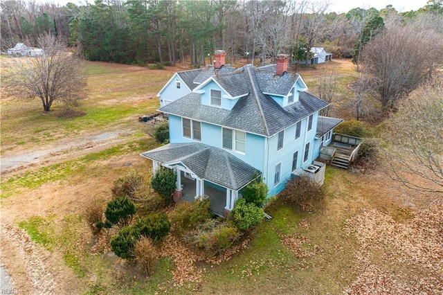 901 Circle Dr, Port Haywood, VA 23138 - view from above of property featuring a heavily wooded area