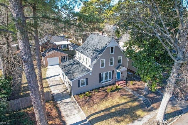 birds eye view of property