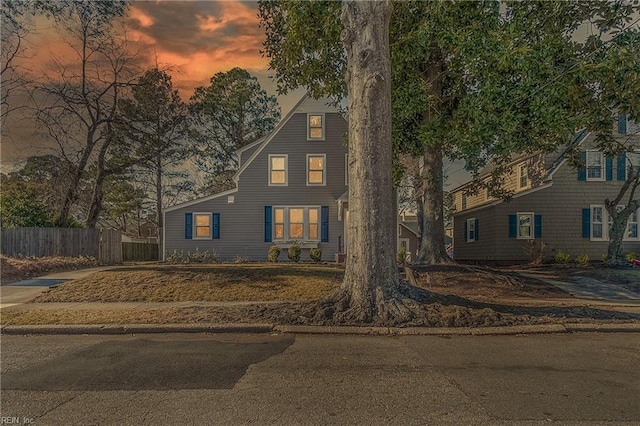 view of colonial inspired home