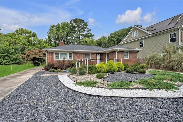 view of front of home