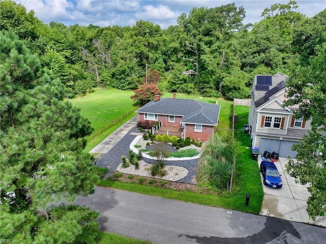 birds eye view of property