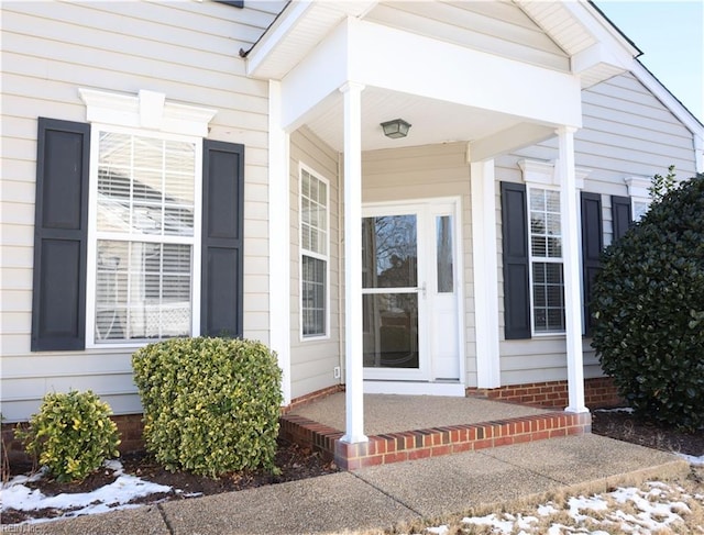 view of property entrance