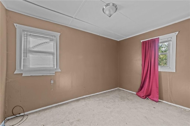 unfurnished room with carpet flooring