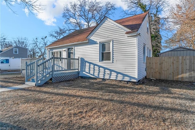 view of front of home