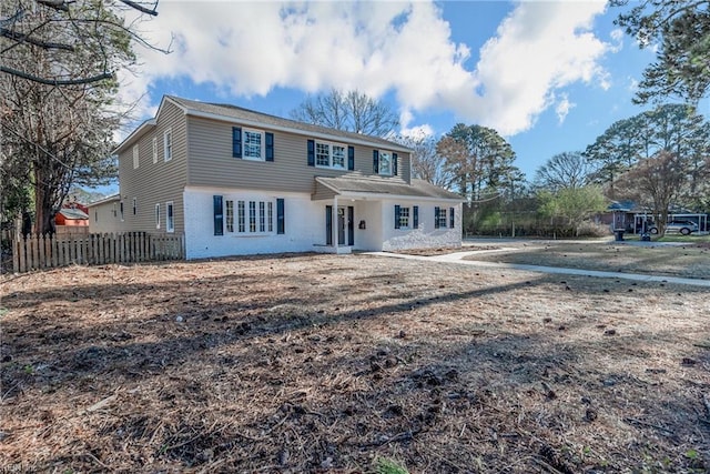 view of front of home