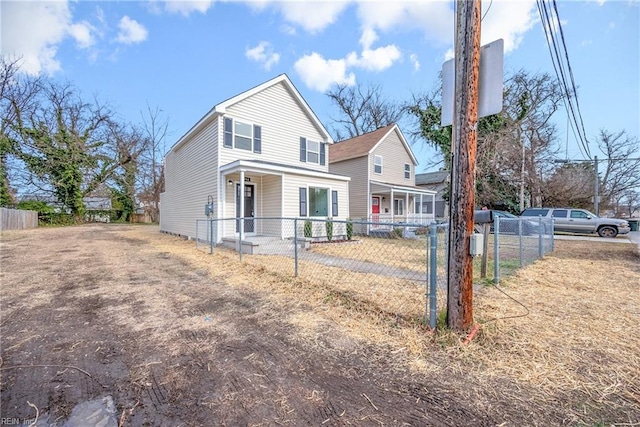 view of rear view of property