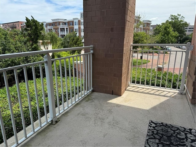 view of balcony