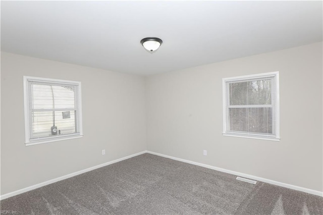 view of carpeted empty room