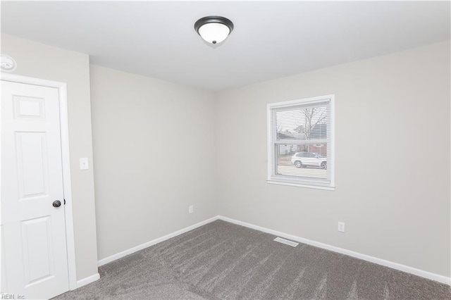 view of carpeted empty room