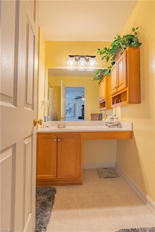 bathroom featuring vanity