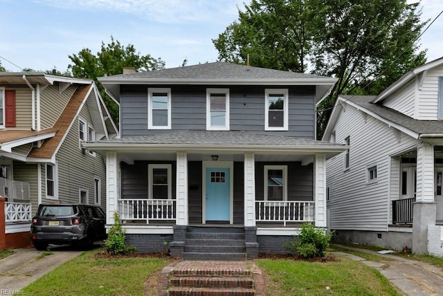 view of front of house with a porch