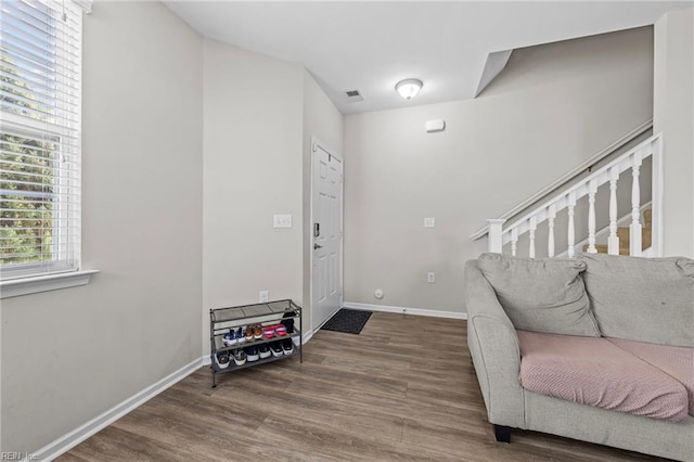 foyer featuring hardwood / wood-style flooring