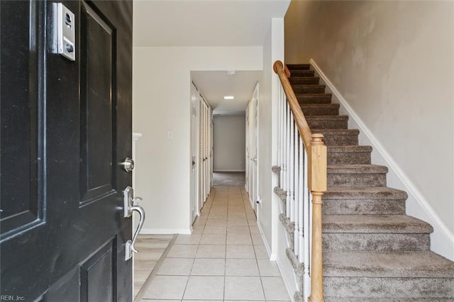 view of tiled entryway