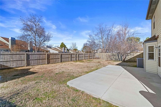 view of yard featuring a patio area