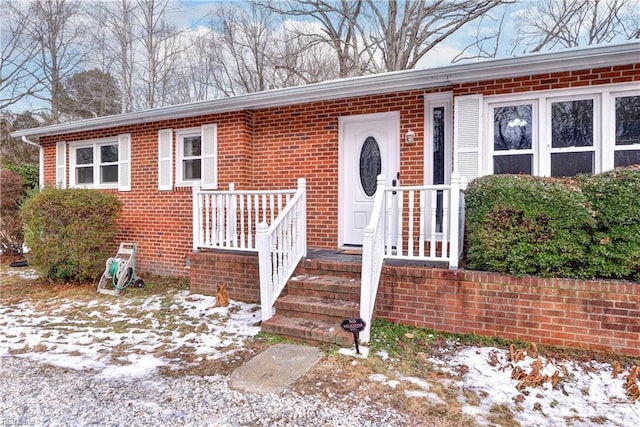 view of front of home