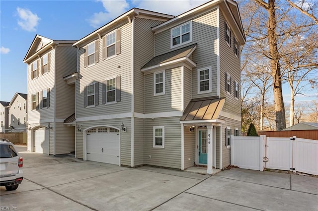 view of front of house featuring a garage