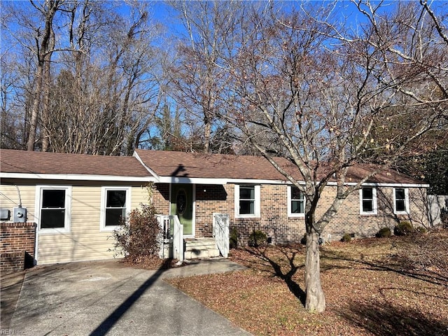 view of ranch-style house