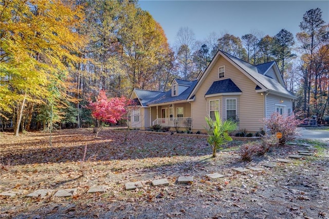 exterior space featuring a porch