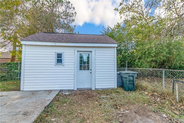 view of outbuilding