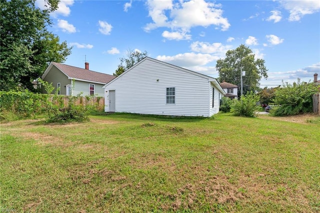 exterior space featuring a yard