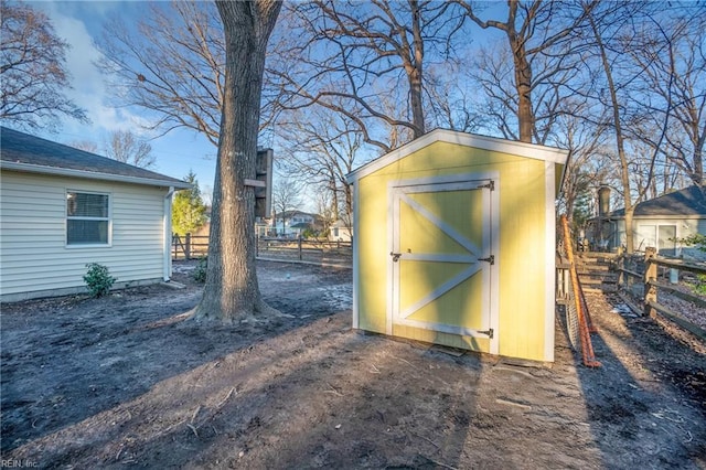 view of outbuilding