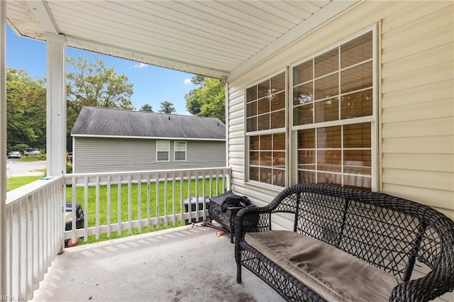 view of patio with covered porch