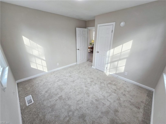 view of carpeted empty room